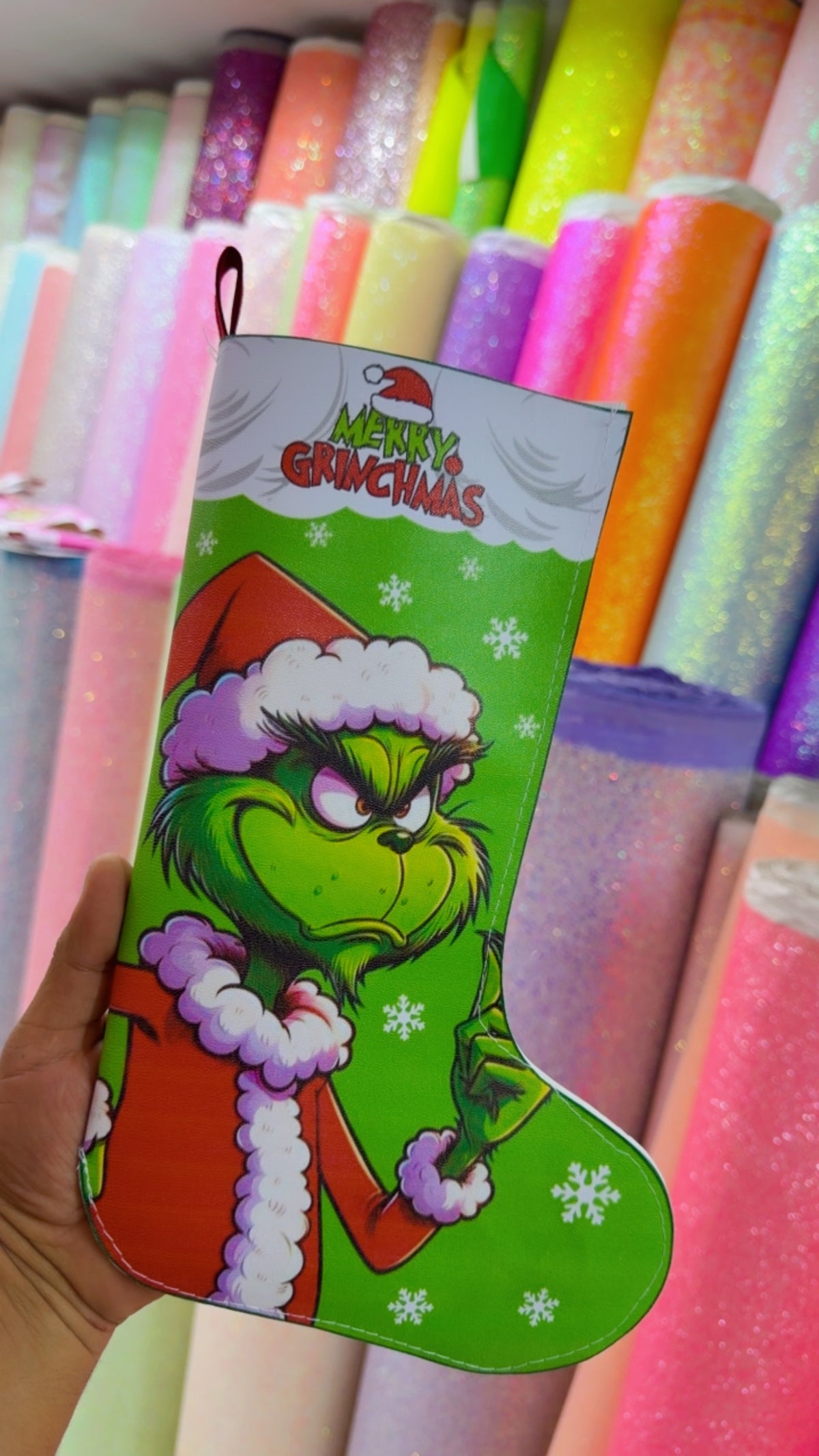 LIENZO BOTAS GRINCH