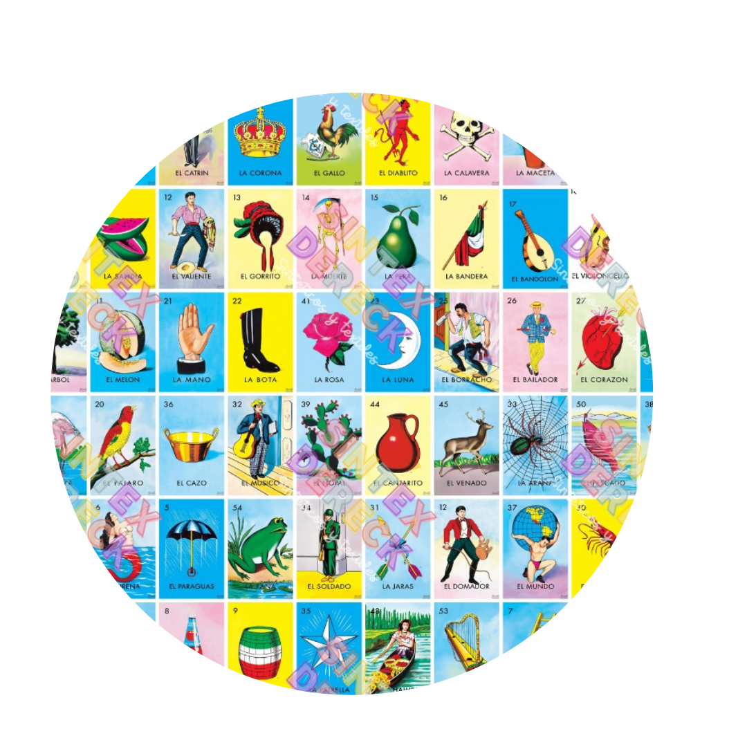 ESTAMPADO LOTERIA MEXICANA