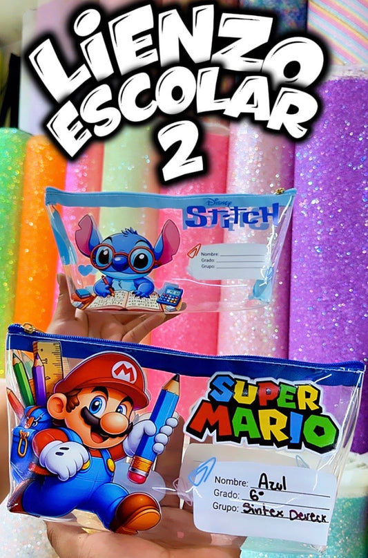 LIENZO PERSONAJES ESCOLARES TRANSPARENTES