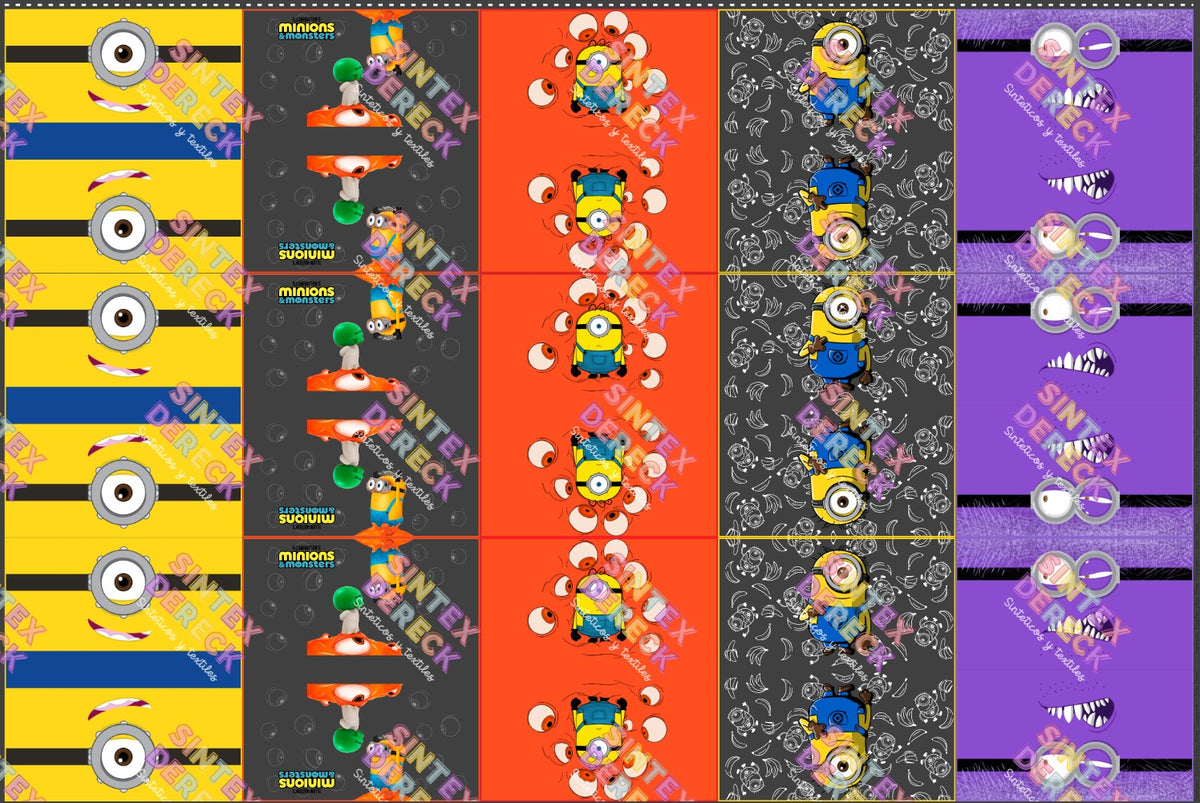 LIENZO MINIONS TRANSPARENTE