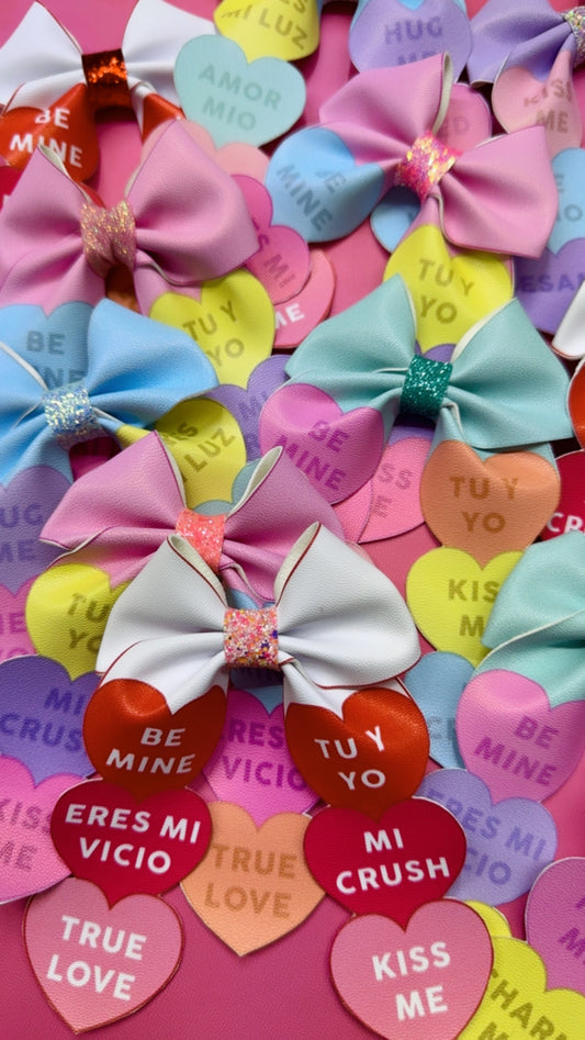 MOÑO TIRAS SAN VALENTIN CORAZONES