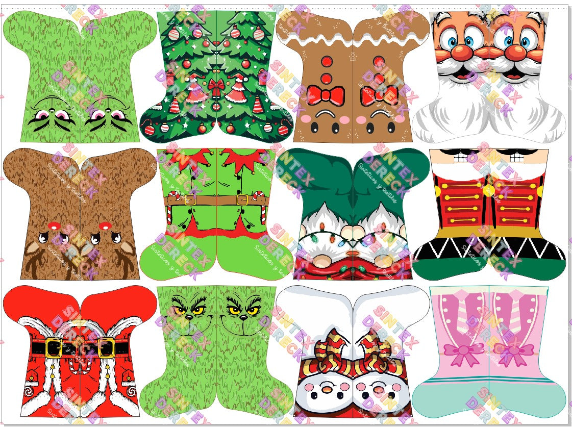 LIENZO BOTITAS NAVIDEÑAS