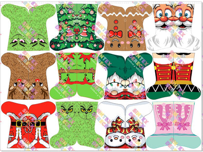 LIENZO BOTITAS NAVIDEÑAS