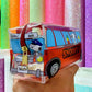 LIENZO SANRIO Y SNOOPY BUS TRANSPARENTE