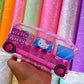 LIENZO SANRIO Y SNOOPY BUS TRANSPARENTE