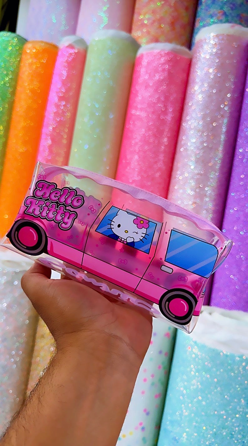 LIENZO SANRIO Y SNOOPY BUS TRANSPARENTE