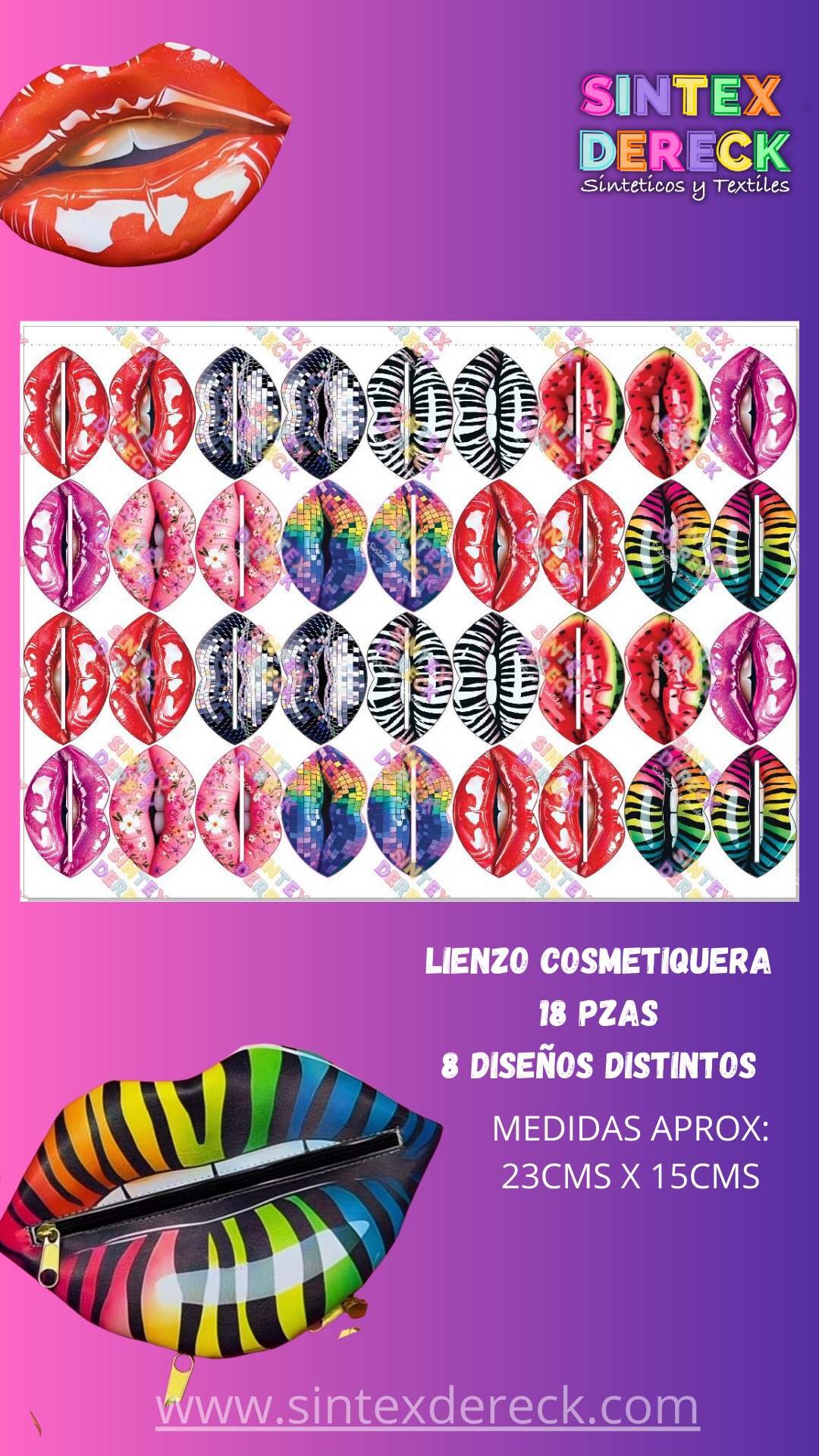 LIENZOS PARA LAPICERA/COSMETIQUERA