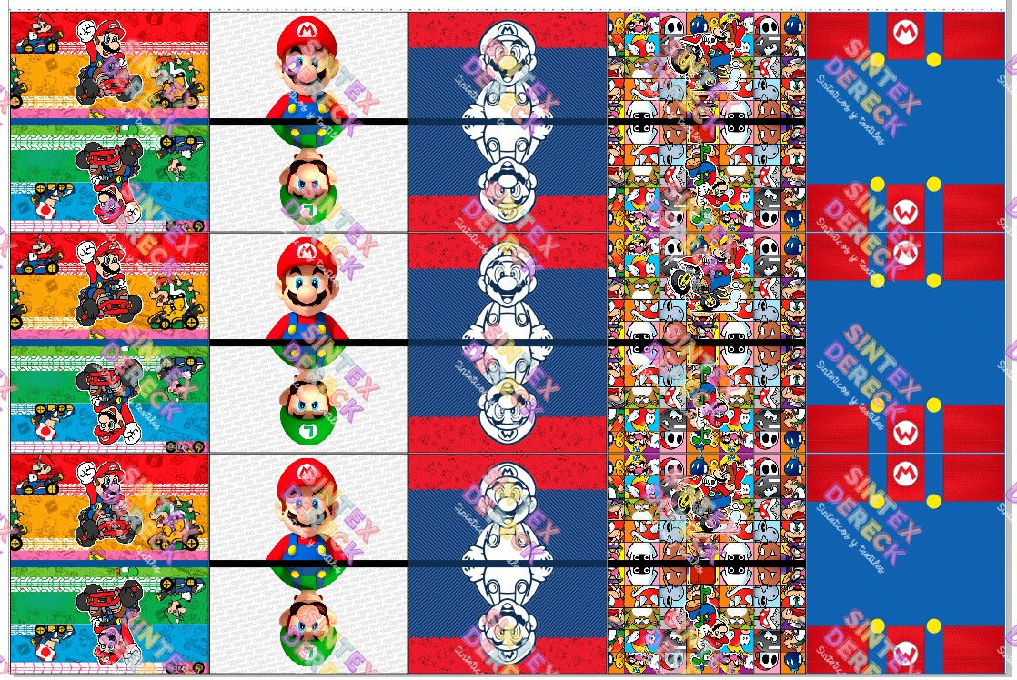 LIENZOS MARIO BROS
