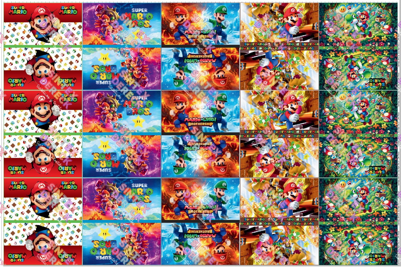 LIENZOS MARIO BROS