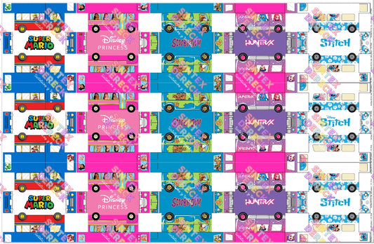 LIENZOS PERSONAJES BUS