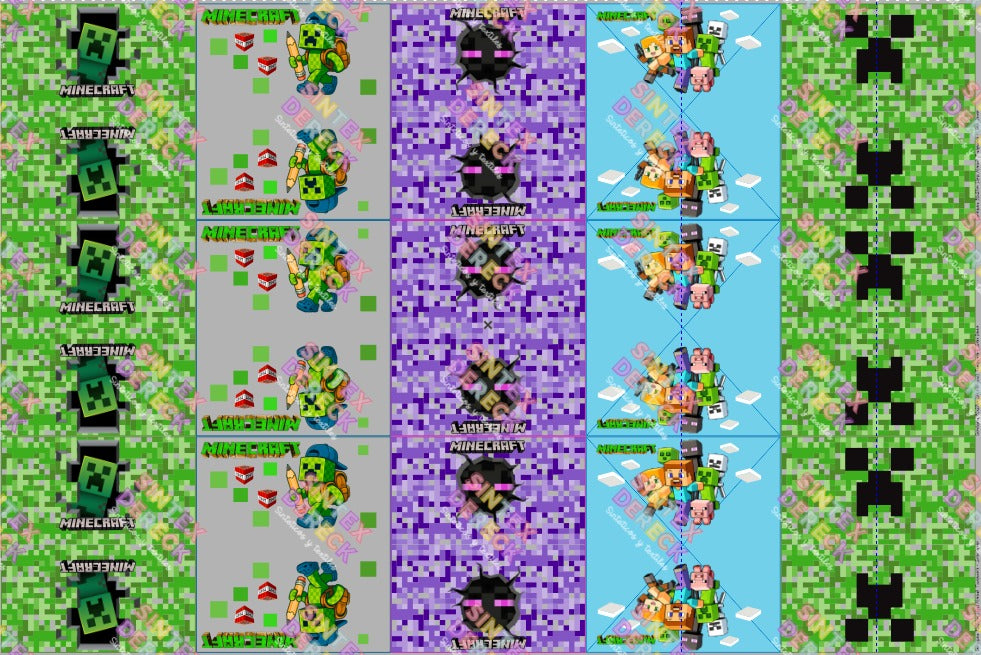 LIENZO MINECRAFT TRANSPARENTE