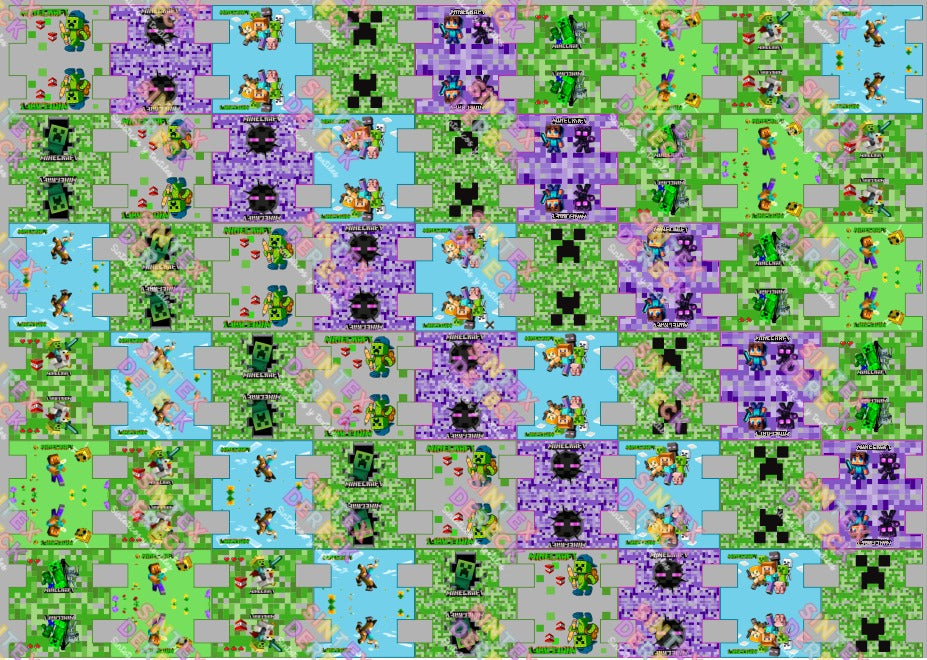 LIENZO MINECRAFT TRANSPARENTE
