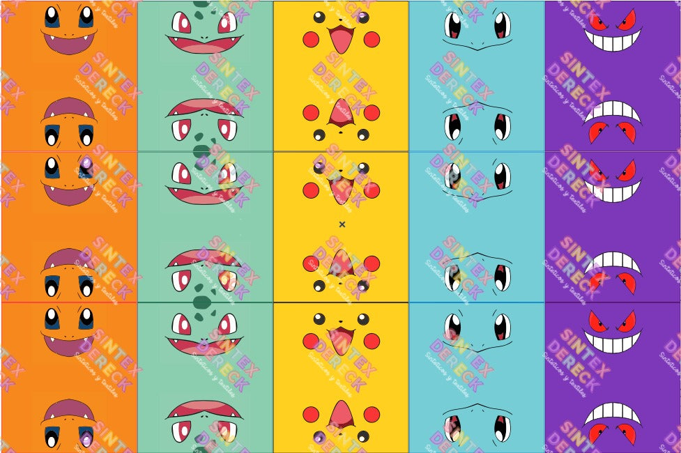 LIENZO POKEMON METALICO