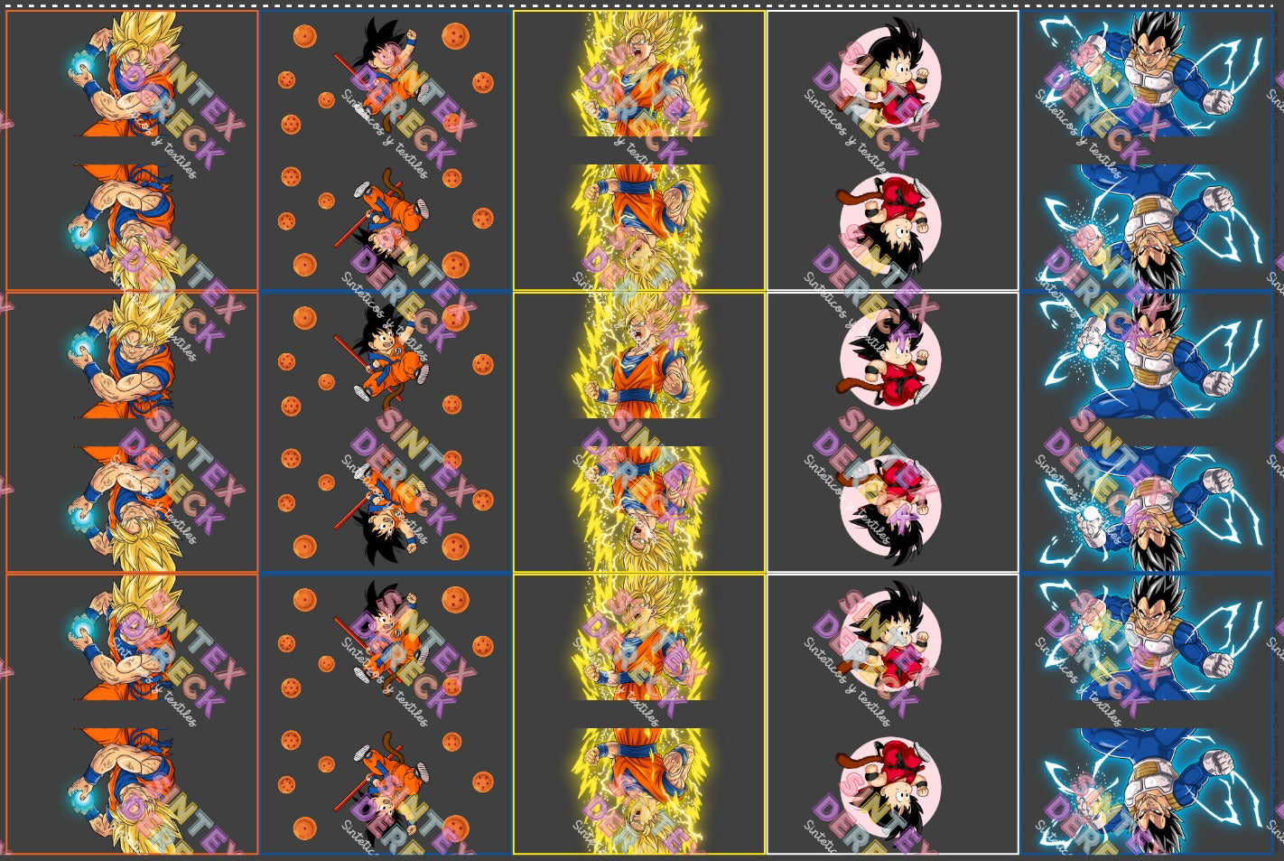 LIENZO DRAGON BALL TRANSPARENTE