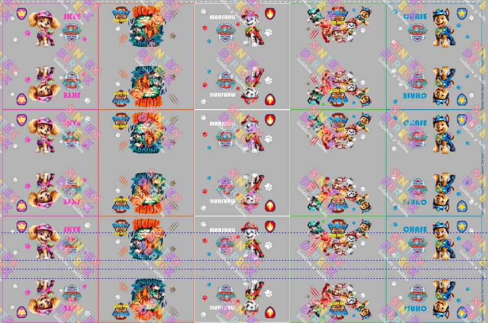 LIENZO PAW PATROL TRANSPARENTE