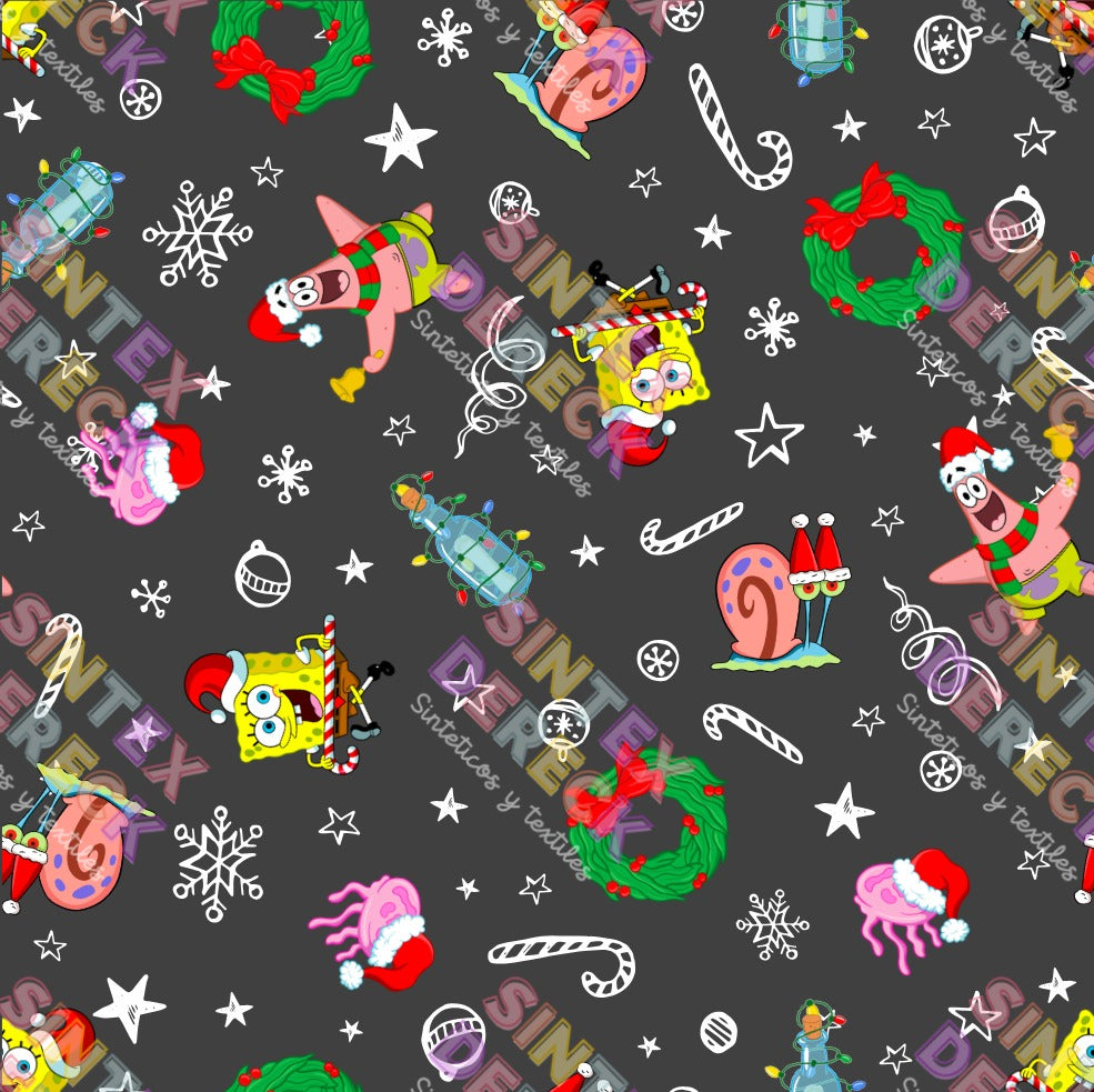 MICA BOB ESPONJA NAVIDEÑO TRANSPARENTE