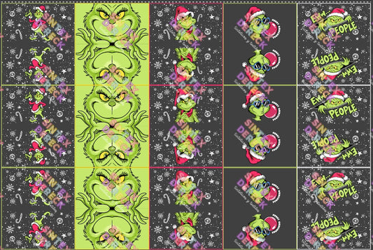 LIENZO NAVIDEÑO GRINCH #2 TRANSPARENTE