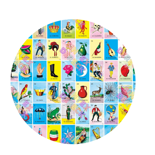ESTAMPADO LOTERIA MEXICANA